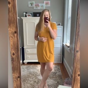 Banana Republic Yellow Work Appropriate Dress